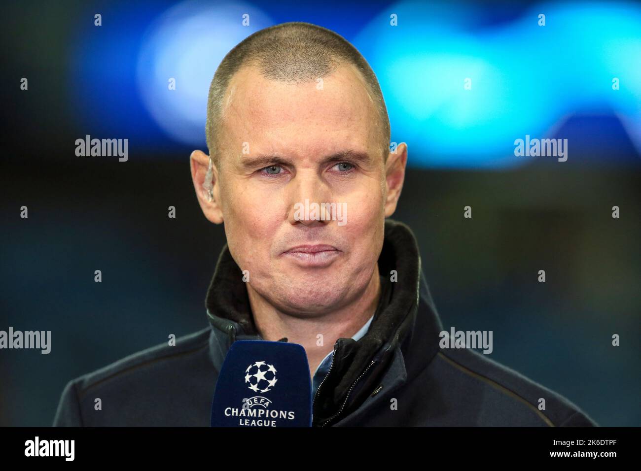 Kenny Miller, a former professional football player who played striker for a several teams, then was assistant coach for Falkirk FC Stock Photo