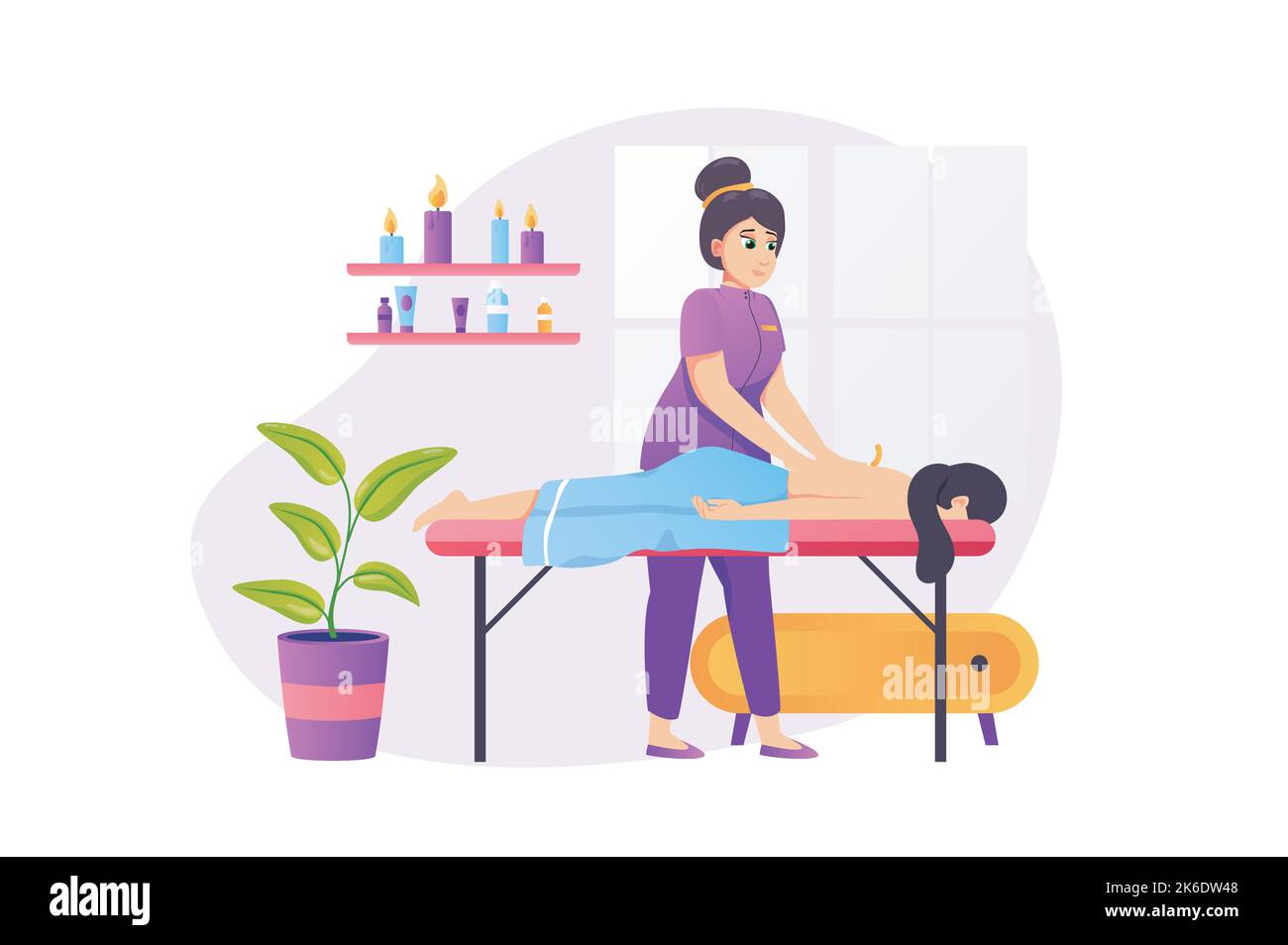 Spa couch Stock Vector Images - Alamy