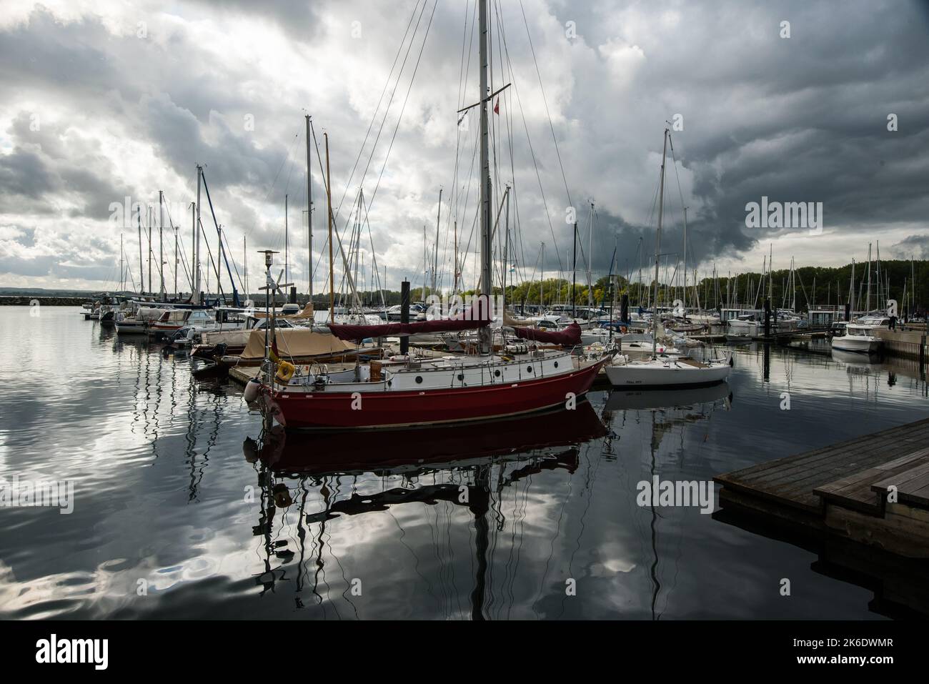 Boltenhagen Marina, Baltic sea, Germany Stock Photo