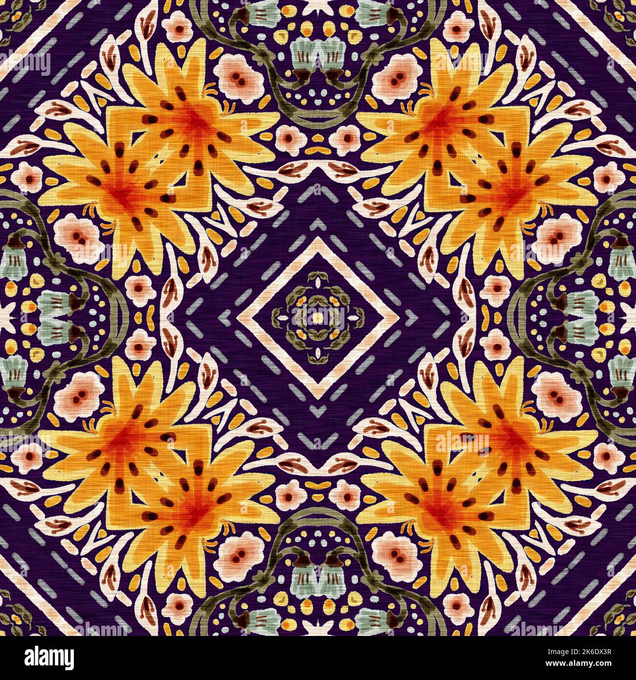 Provencal Pattern Rustic provence floral pattern background. Boho whimsical french swatch ...