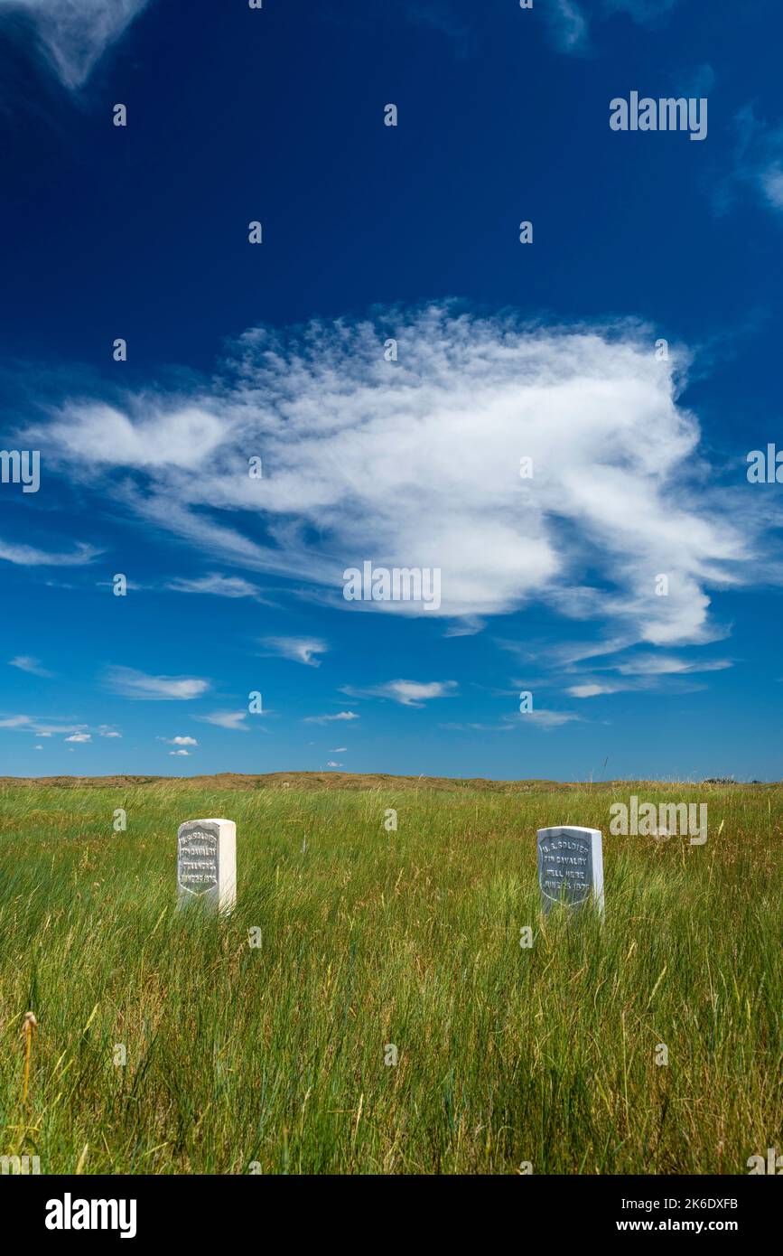 Photograph of the Little Bighorn Battlefield National Monument on a