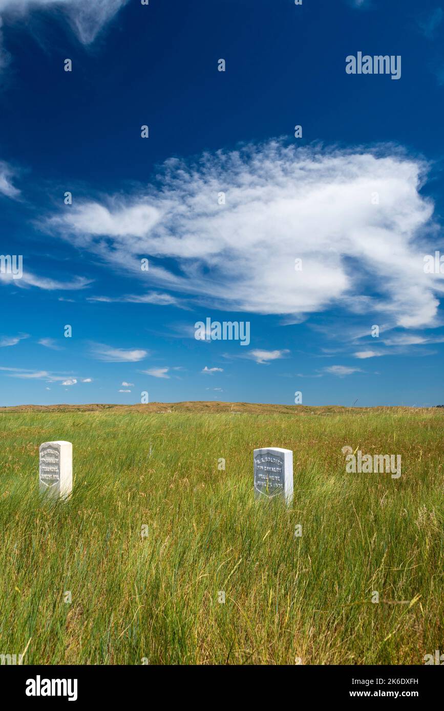 Photograph of the Little Bighorn Battlefield National Monument on a