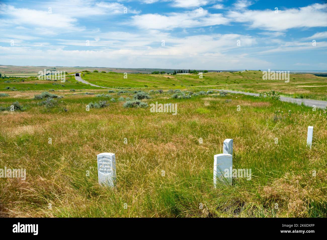 Photograph of the Little Bighorn Battlefield National Monument on a