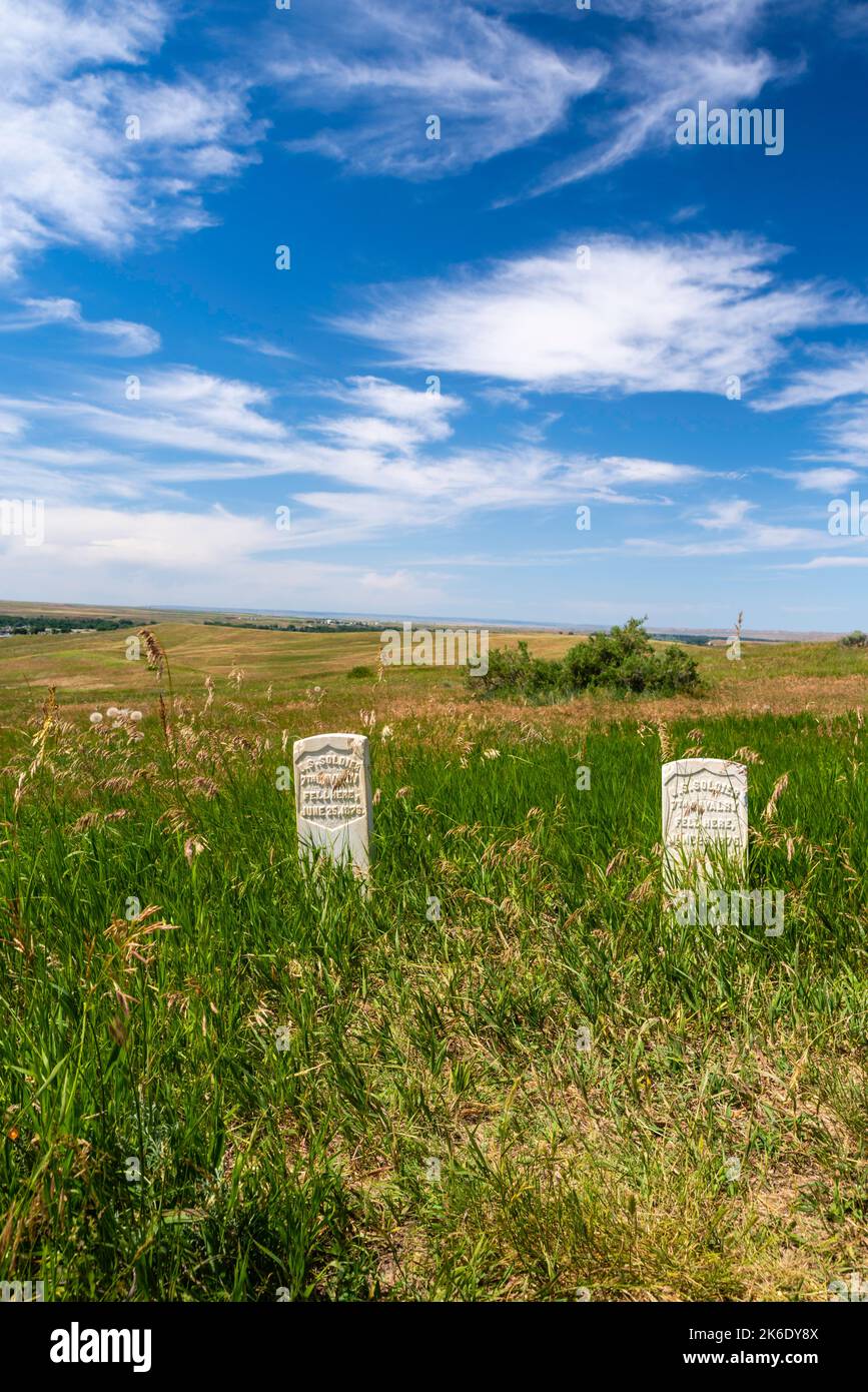 Photograph of the Little Bighorn Battlefield National Monument on a