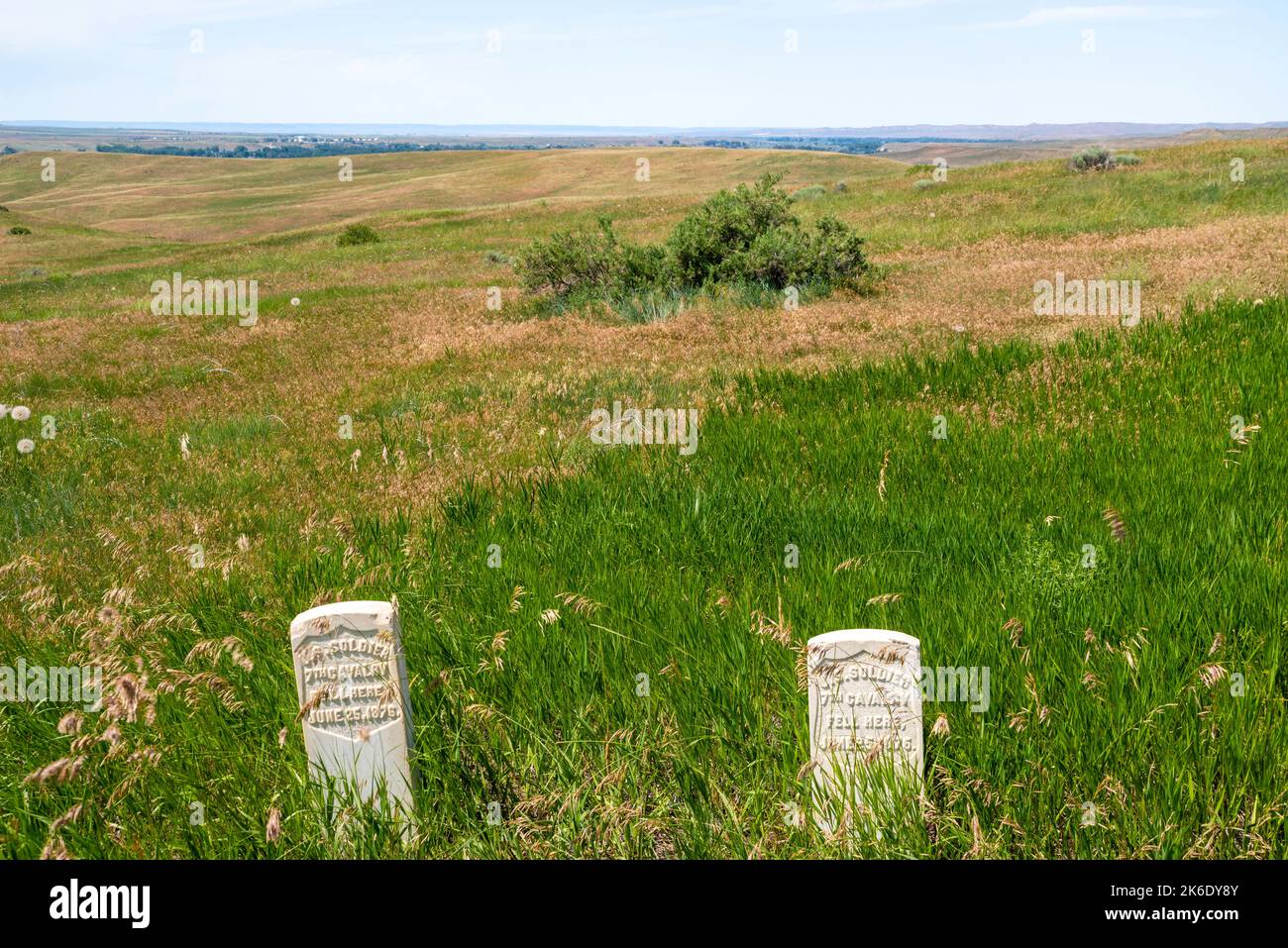 Photograph of the Little Bighorn Battlefield National Monument on a
