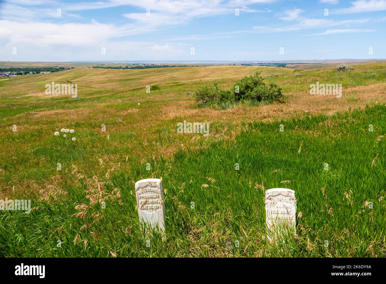 Photograph of the Little Bighorn Battlefield National Monument on a