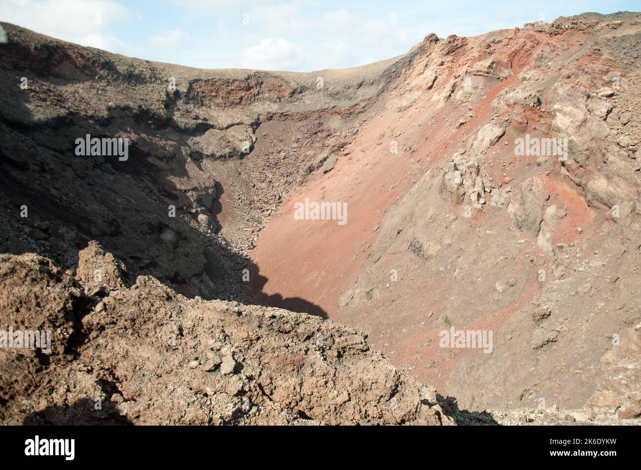 Volcanoes and crater, Timanfaya National Park, Lanzarote, Canary