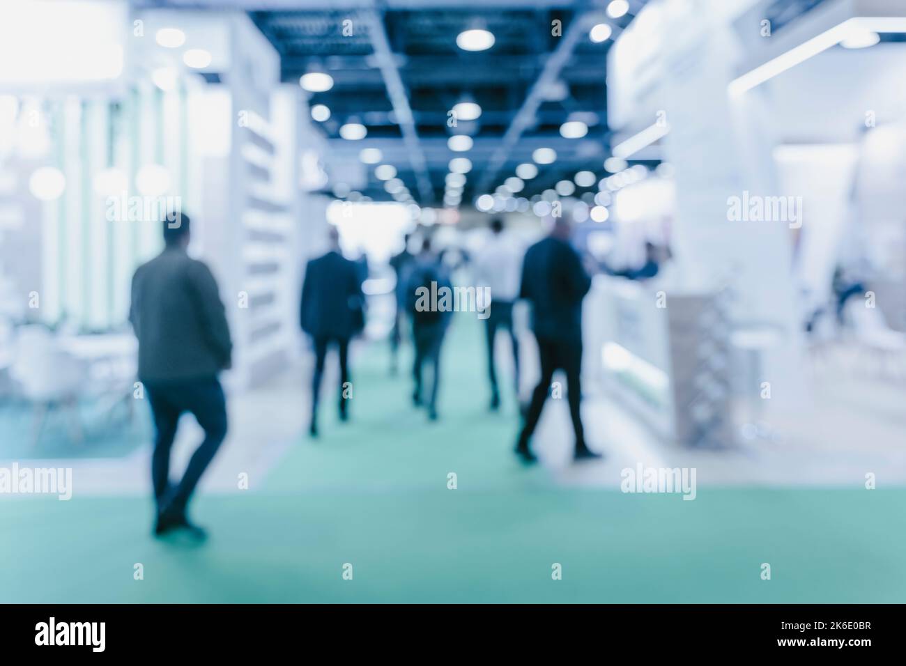 Blurred business people at a expo hall. High quality photo Stock Photo