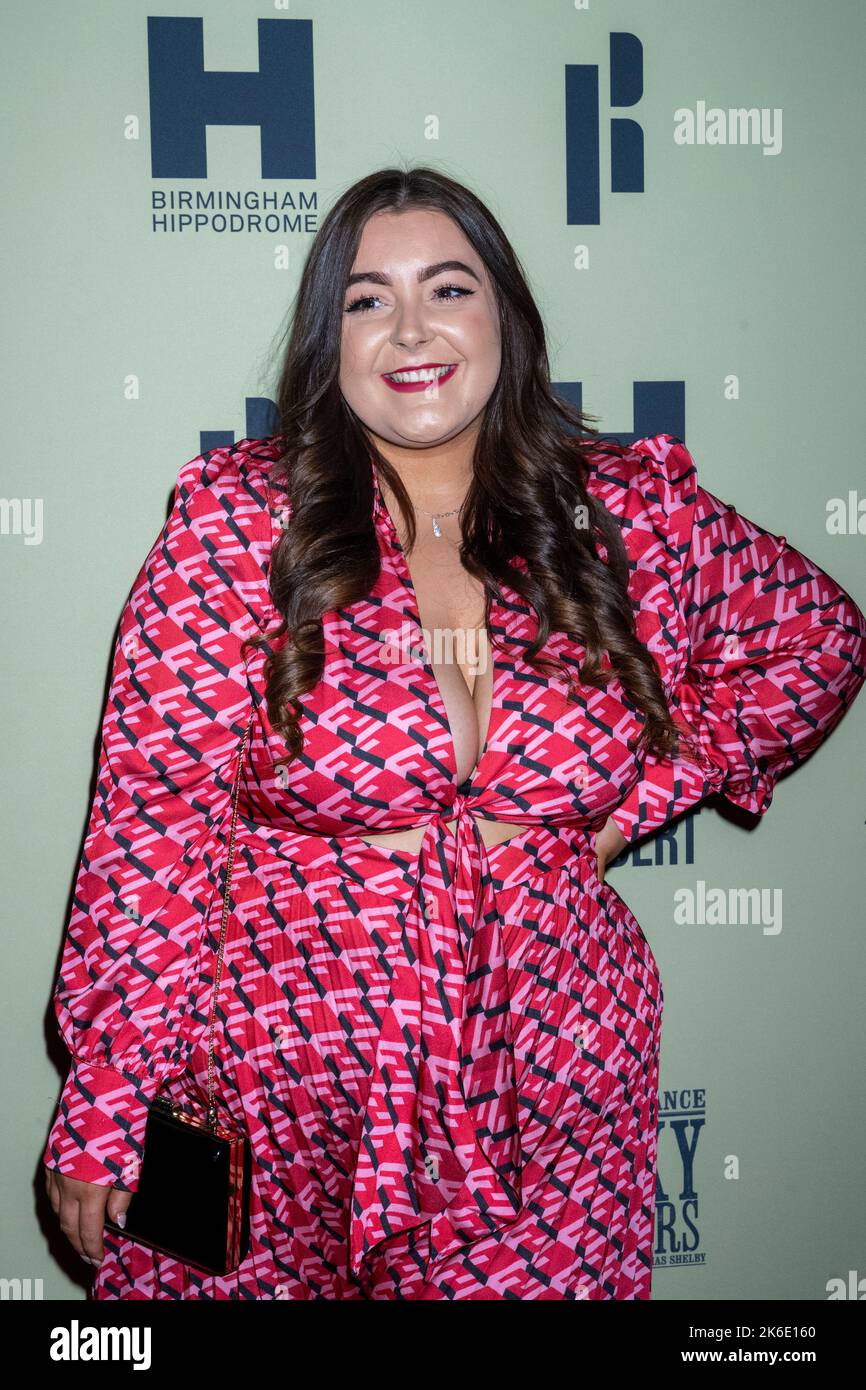 London, UK.  13 October 2022. Shannon Futcher at the London opening of Rambert’s Peaky Blinders: The Redemption of Thomas Shelby at Troubadour Wembley Park Theatre.  The show runs to 6th November 2022.  Credit: Stephen Chung / EMPICS / Alamy Live News Stock Photo