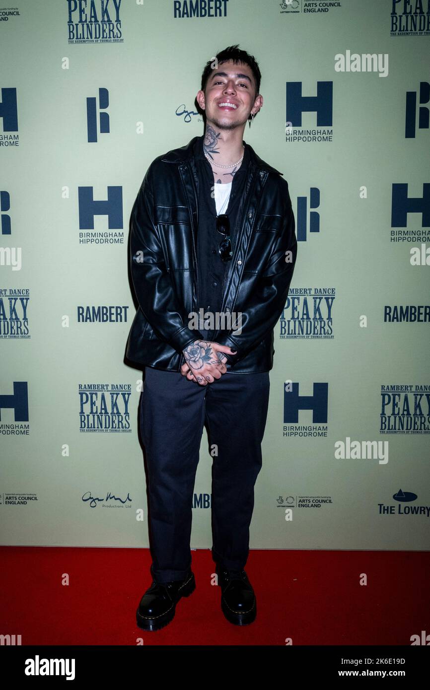 London, UK.  13 October 2022. Jamie Lo at the London opening of Rambert’s Peaky Blinders: The Redemption of Thomas Shelby at Troubadour Wembley Park Theatre.  The show runs to 6th November 2022.  Credit: Stephen Chung / EMPICS / Alamy Live News Stock Photo