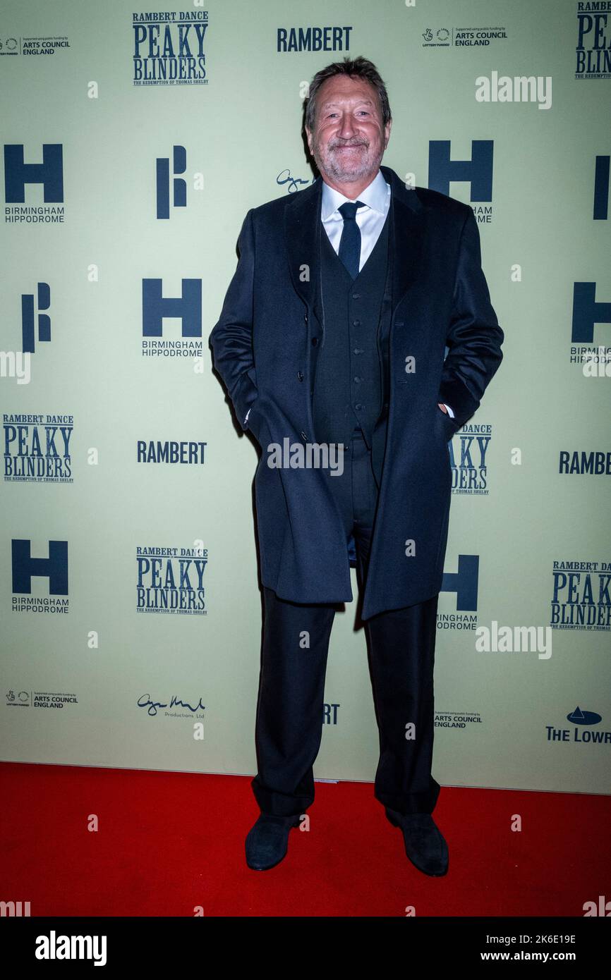 London, UK.  13 October 2022. Steven Knight, writer, at the London opening of Rambert’s Peaky Blinders: The Redemption of Thomas Shelby at Troubadour Wembley Park Theatre.  The show runs to 6th November 2022.  Credit: Stephen Chung / EMPICS / Alamy Live News Stock Photo