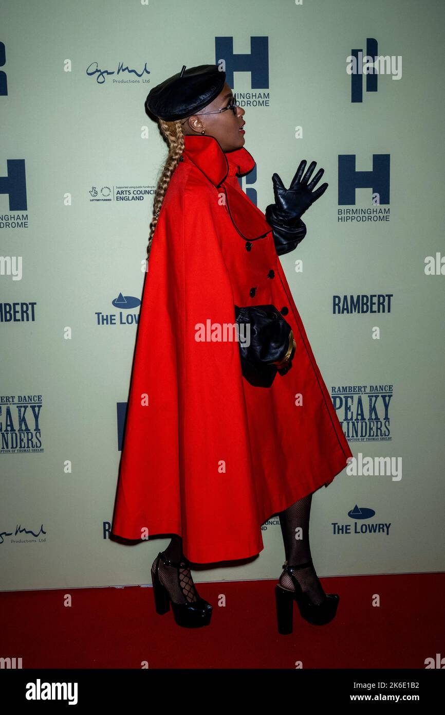 London, UK.  13 October 2022.  Janelle Monáe at the London opening of Rambert’s Peaky Blinders: The Redemption of Thomas Shelby at Troubadour Wembley Park Theatre.  The show runs to 6th November 2022.  Credit: Stephen Chung / EMPICS / Alamy Live News Stock Photo