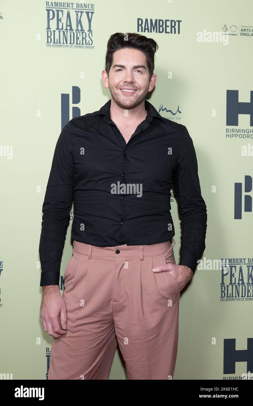 Scott McGlynn attending the opening night of Rambert's Peaky Blinders: The Redemption of Thomas Shelby, at Troubadour Wembley Park Theatre in London. Picture date: Thursday October 13, 2022. Stock Photo
