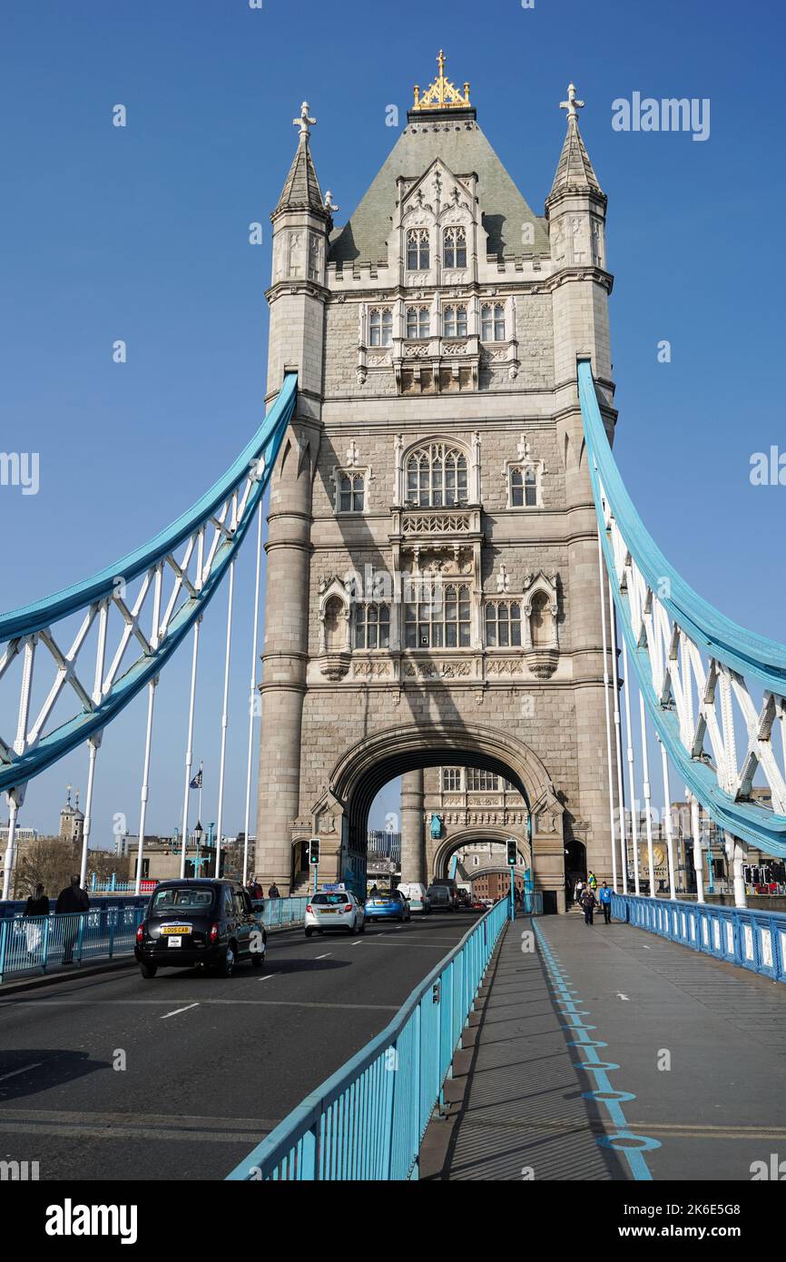 The Tower Bridge in London, England United Kingdom UK Stock Photo