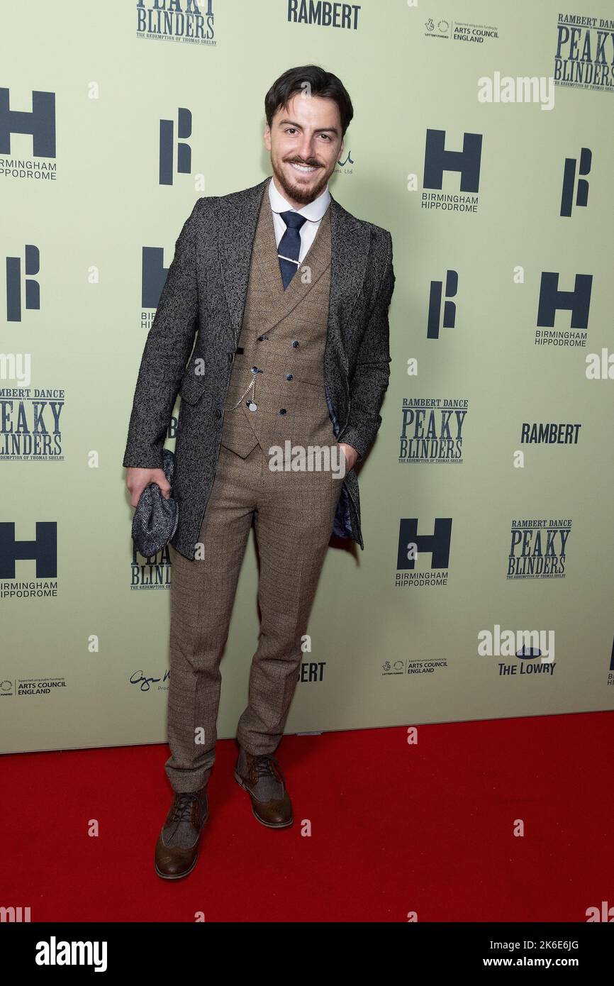 Rowan Row attending the opening night of Rambert's Peaky Blinders The