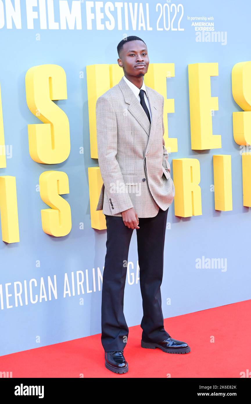 London, UK. 14th October 2022, Eman Kellam arrives at the The Banshees