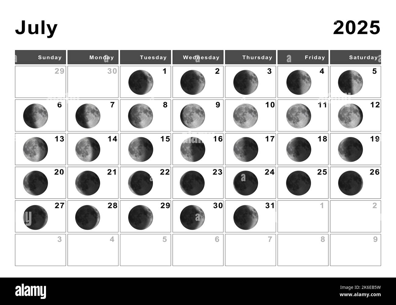 Moon phase Cut Out Stock Images & Pictures - Page 3 - Alamy