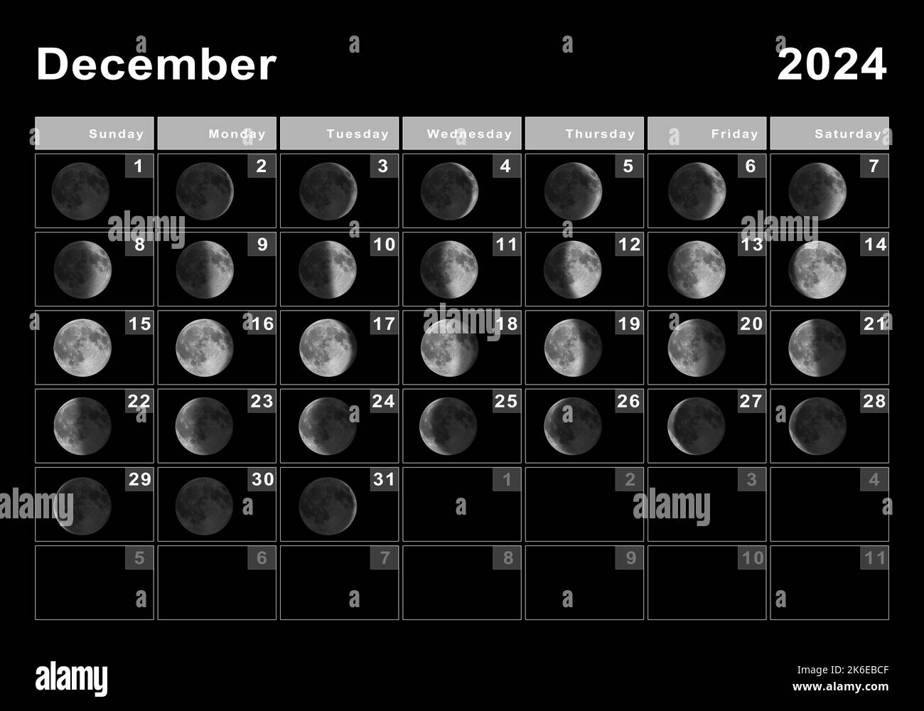 December 2025 Calendar Moon Jose Morris