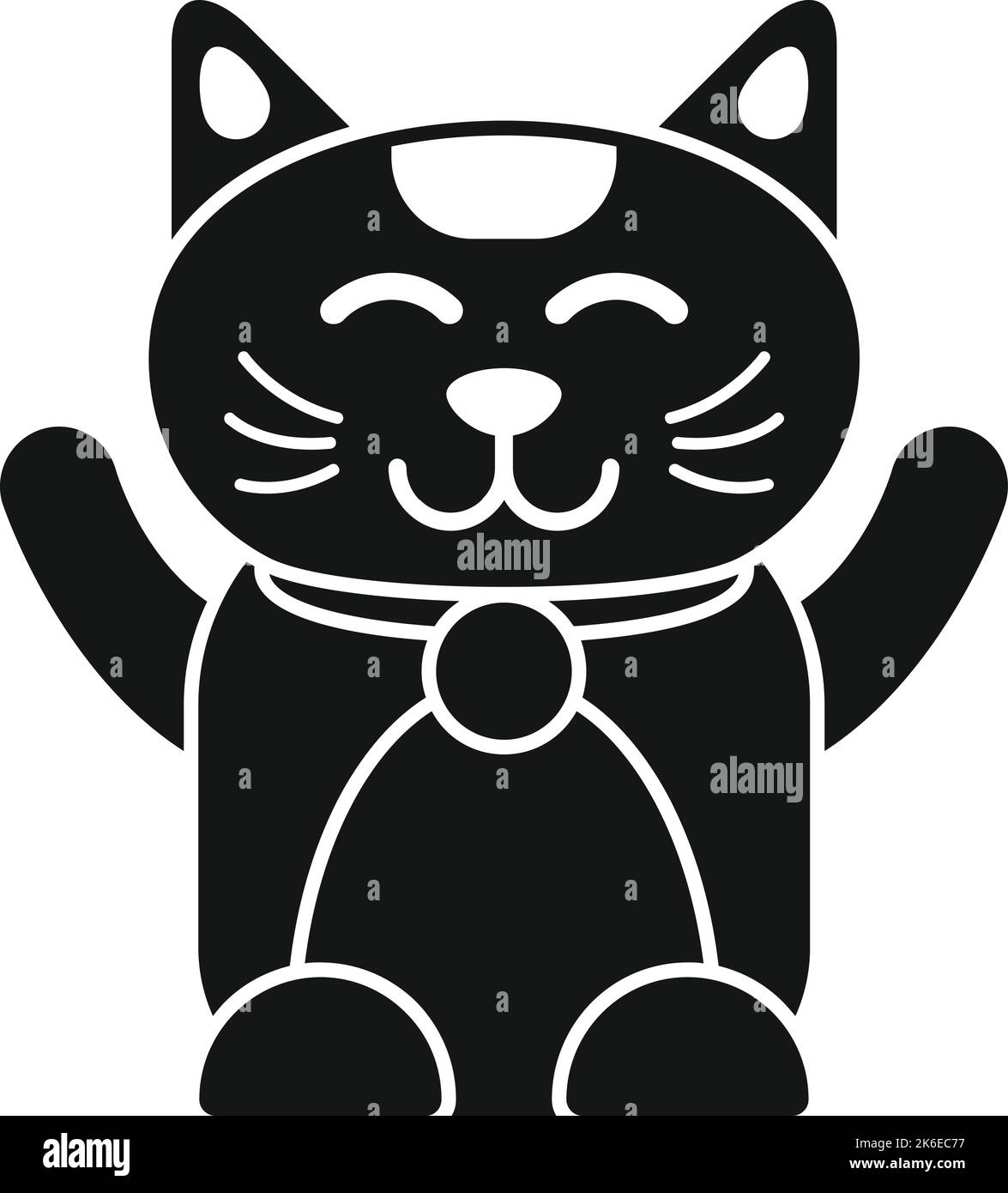 chinese lucky cat outline