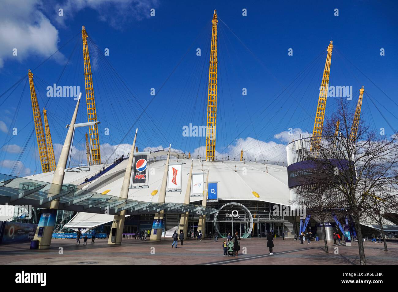 Entrance to O2 Arena, London England United Kingdom UK Stock Photo