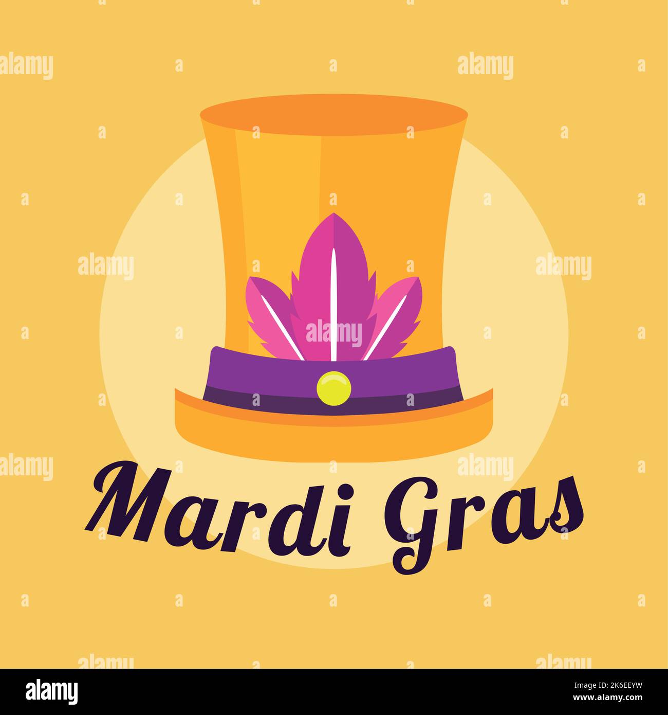 Mardi Gras stickers, Stock vector