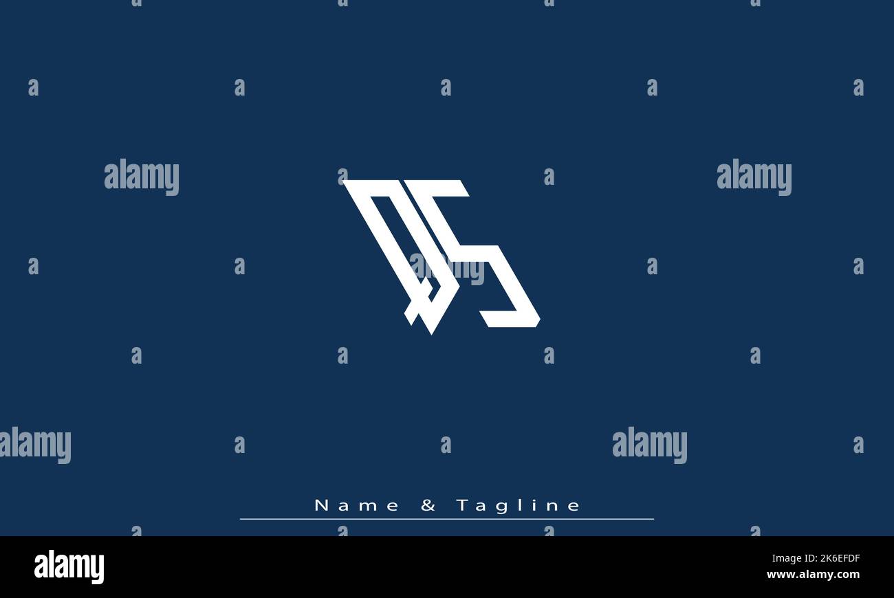 Alphabet letters Initials Monogram logo QS , SQ Stock Vector Image ...