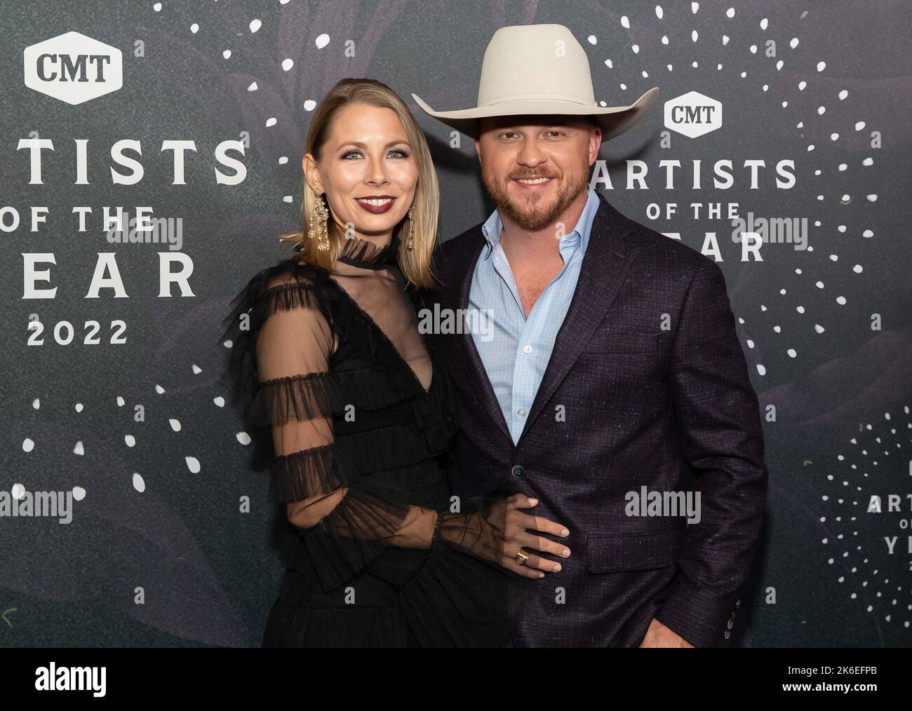 Cody Johnson and Brandi Johnson at the 2022 CMT Music Awards held at the  Nashville Municipal Auditorium on April 11, 2022 in Nashville, TN.  Tammie  Arroyo / AFF-USA.com Stock Photo - Alamy