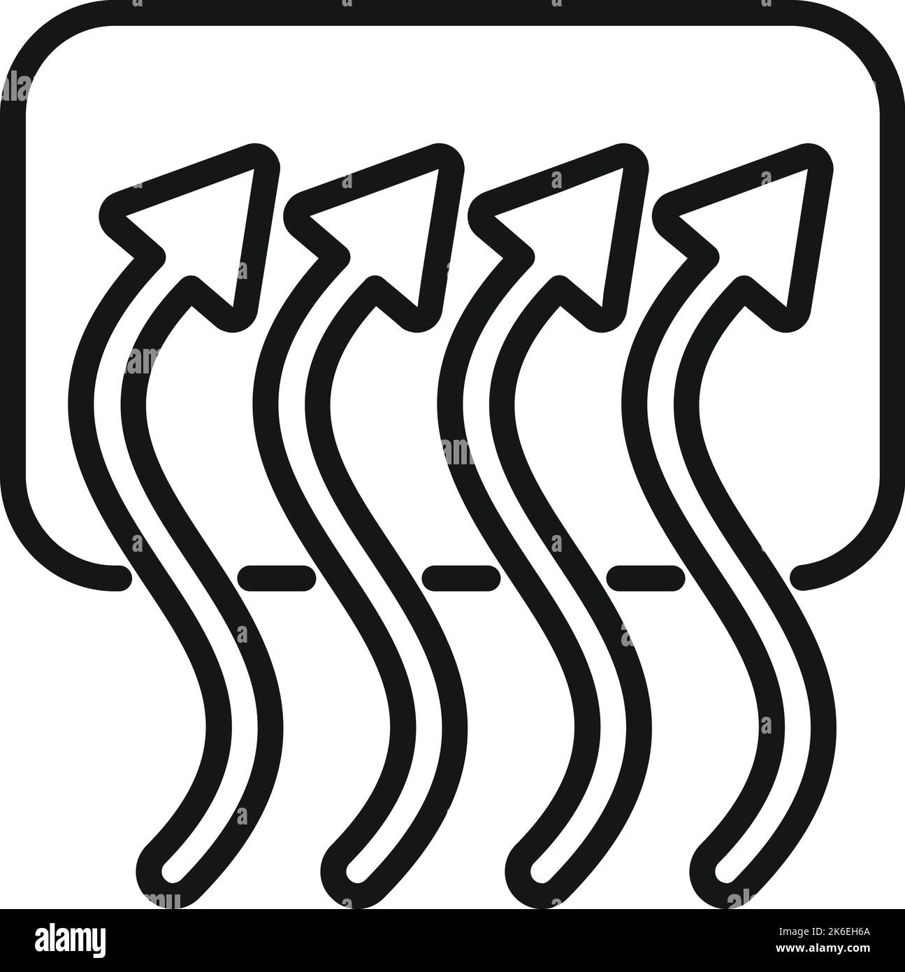 Car interior air vent icon outline vector. Auto engine. Spare motor Stock Vector