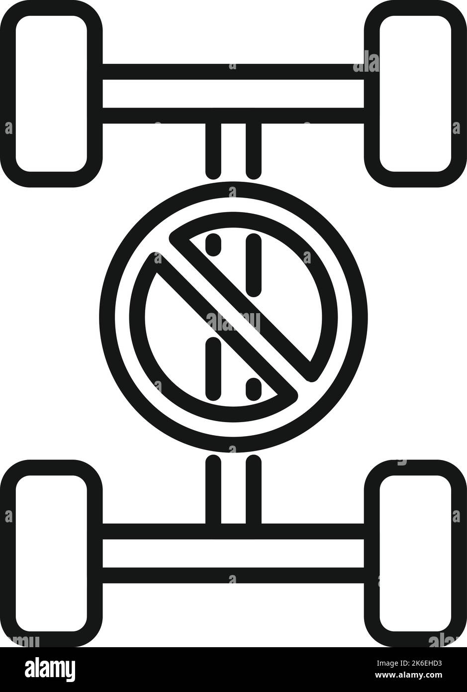 Car suspension service icon outline vector. Auto part. Engine transmission Stock Vector Image