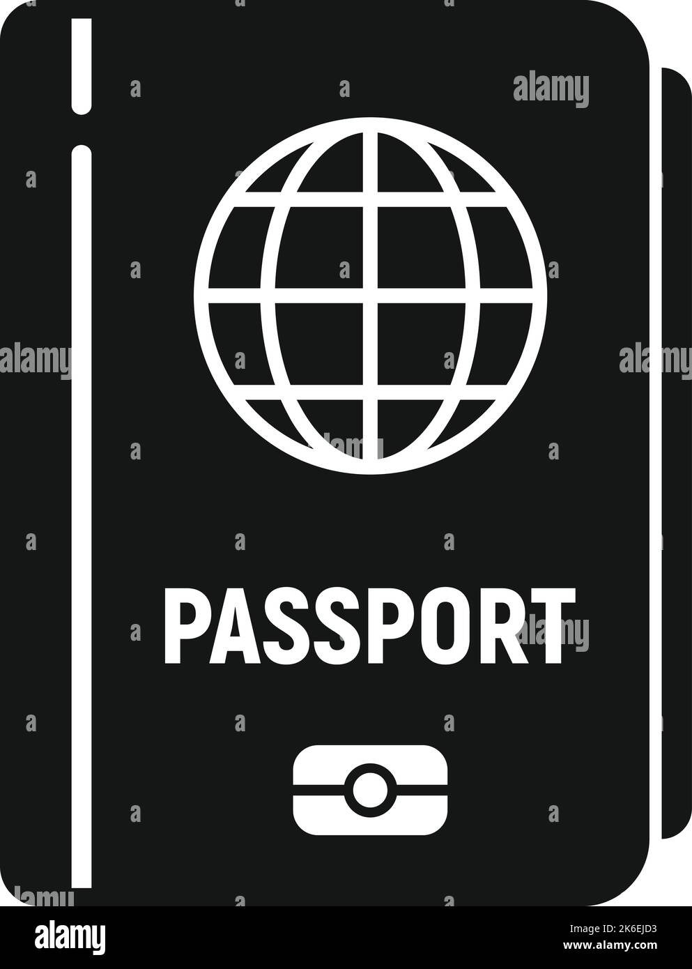 Passport icon simple vector. Id card. Badge access Stock Vector