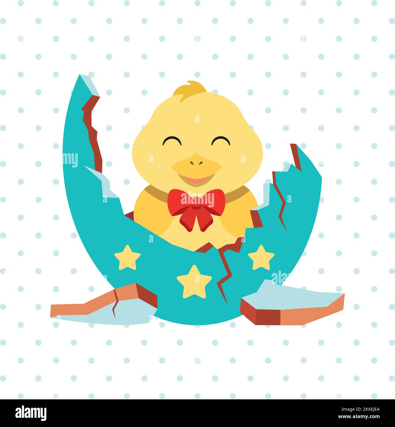 Pastry colored happy easter poster Vector Stock Vector