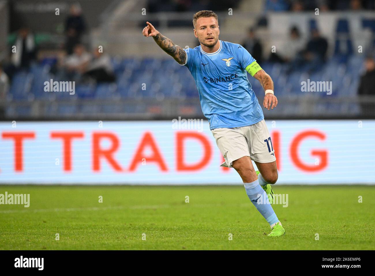 Italy, 13 October 2022, Ciro Immobile of SS Lazio during UEFA Europa