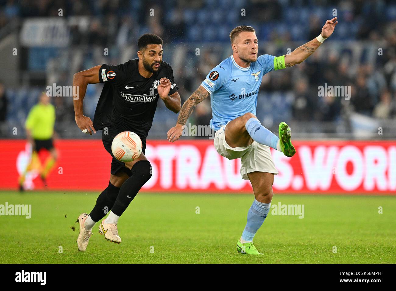 Italy, 13 October 2022, Ciro Immobile of SS Lazio during UEFA Europa
