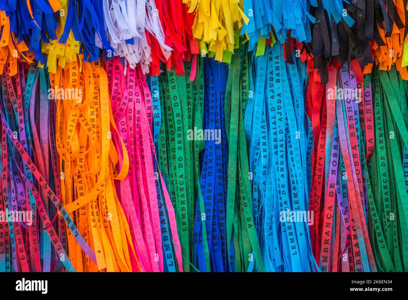 Lord of Bonfim ribbon tapes symbol of faith and good luck in Trancoso ...
