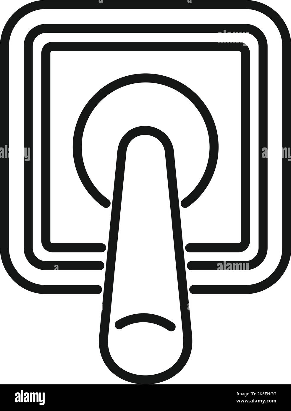 House breaker icon outline vector. Safety panel. Switch fuse Stock