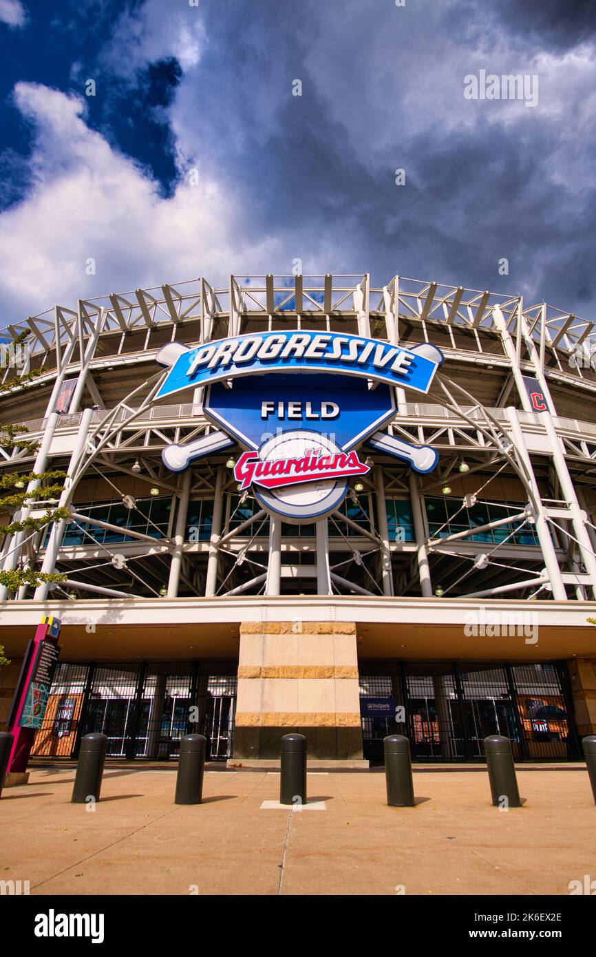 Cleveland Guardians Baseball in Cleveland Ohio Progressive Field Stock 