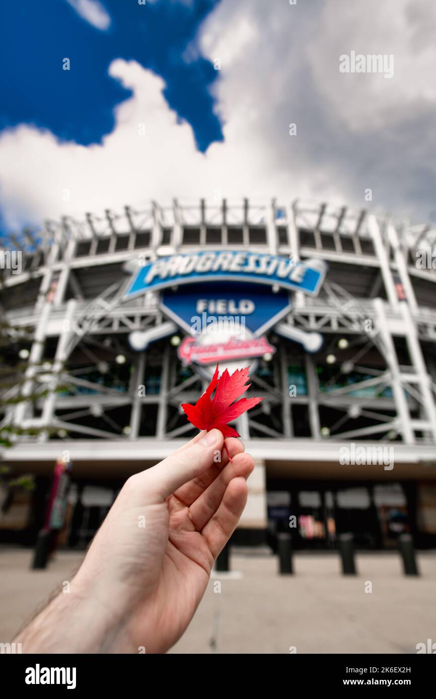 Cleveland Guardians Baseball in Cleveland Ohio Progressive Field Stock 