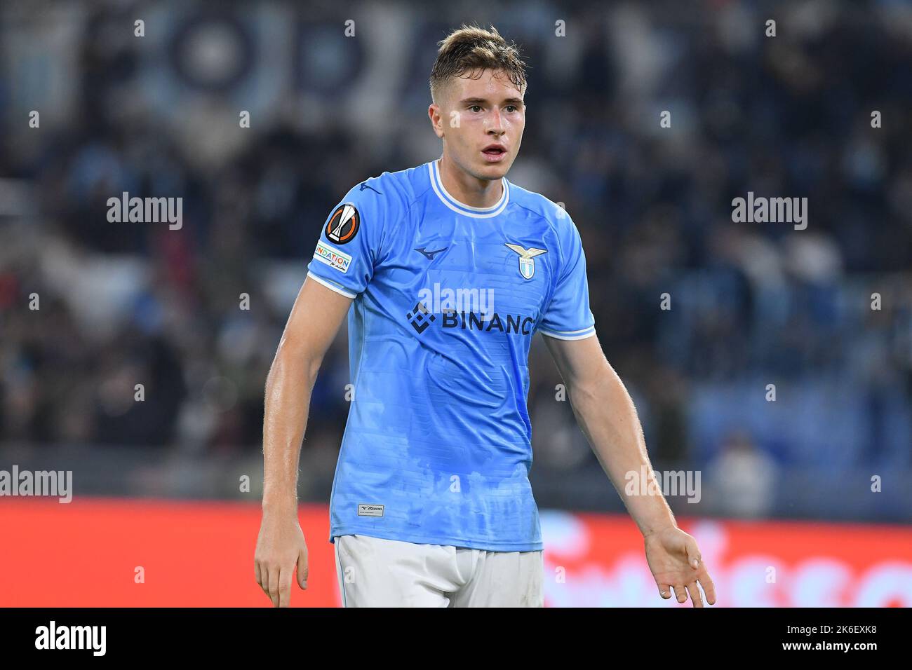 Rome, Lazio. 13th Oct, 2022. Toma Basic of SS Lazio during the Uefa