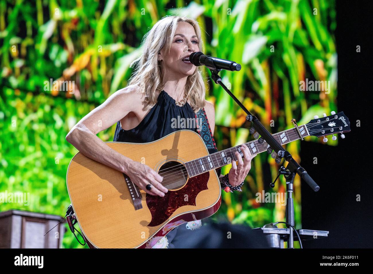 Sheryl Crow Performs at Farm aid in Raleigh, NC Stock Photo