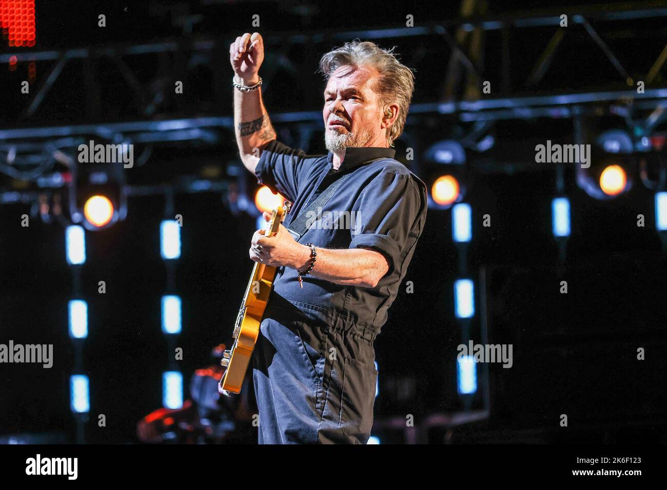 John Mellencamp Performs live at Farm aid in Raleigh, NC Stock Photo