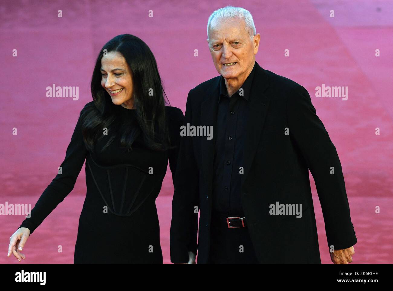 Rome, Italy. October 13, 2022, Francesca De Stefano and Santo Versace