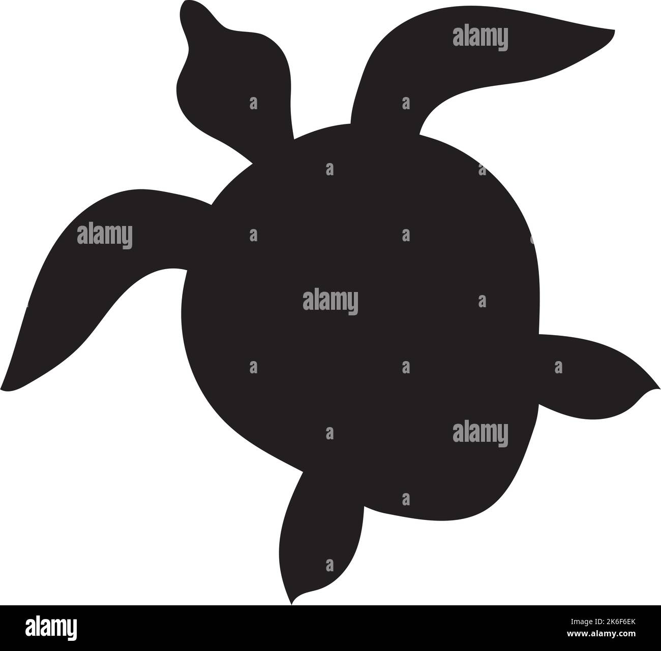 turtle sealife animal silhouette Stock Vector Image & Art - Alamy