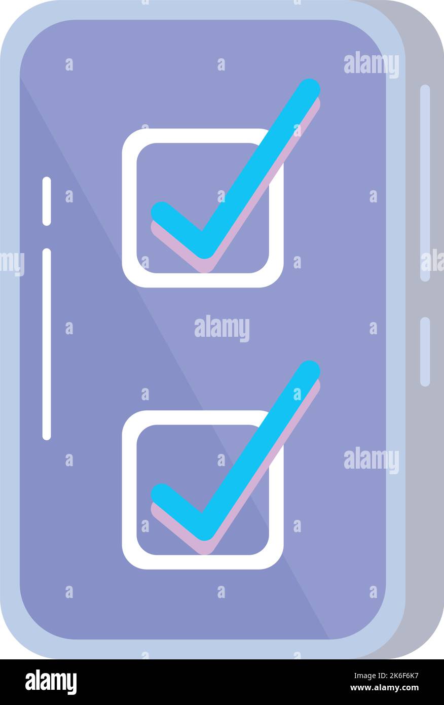 smartphone with check symbols Stock Vector Image & Art - Alamy