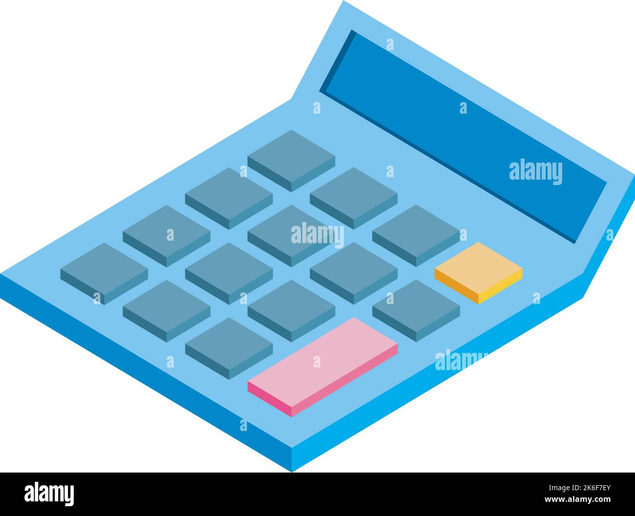 calculator math device isometric Stock Vector Image & Art - Alamy