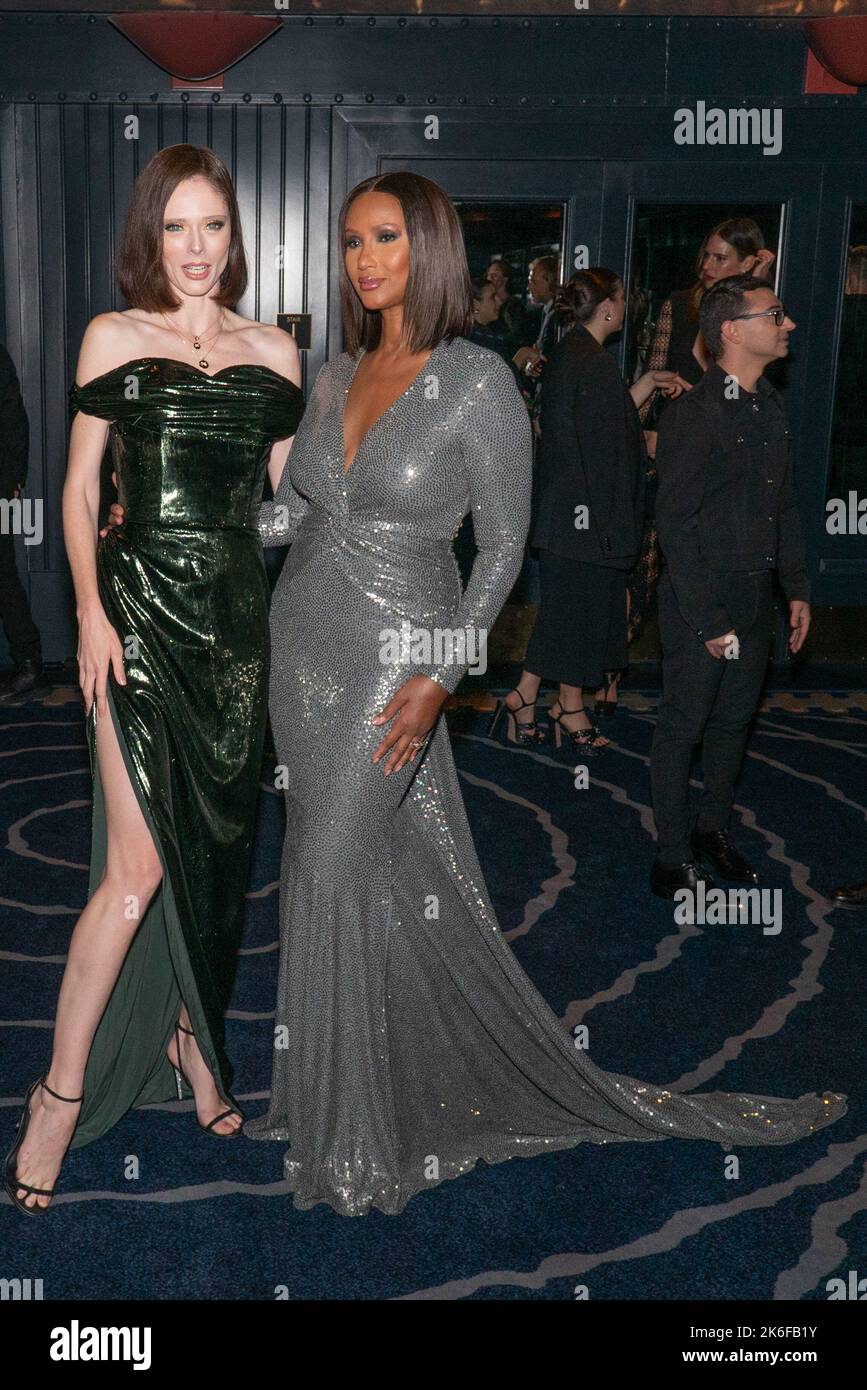 New York, NY on October 13, 2022, Coco Rocha and Iman attend the 38th