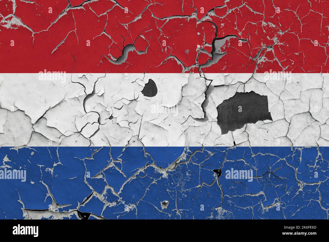 3D Flag of Netherland on an old stone wall background Stock Photo - Alamy