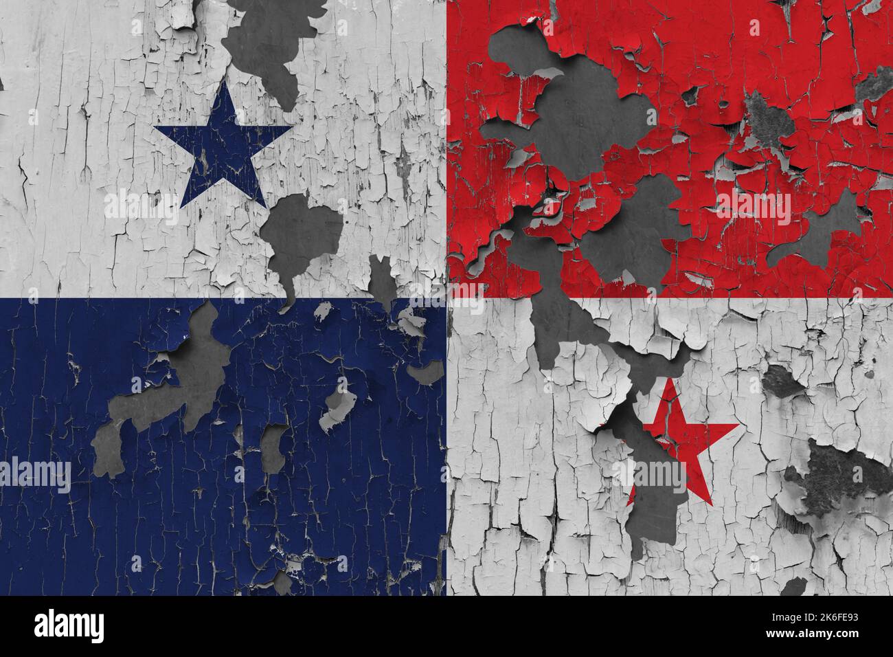 3D Flag of Panama on an old stone wall background Stock Photo - Alamy