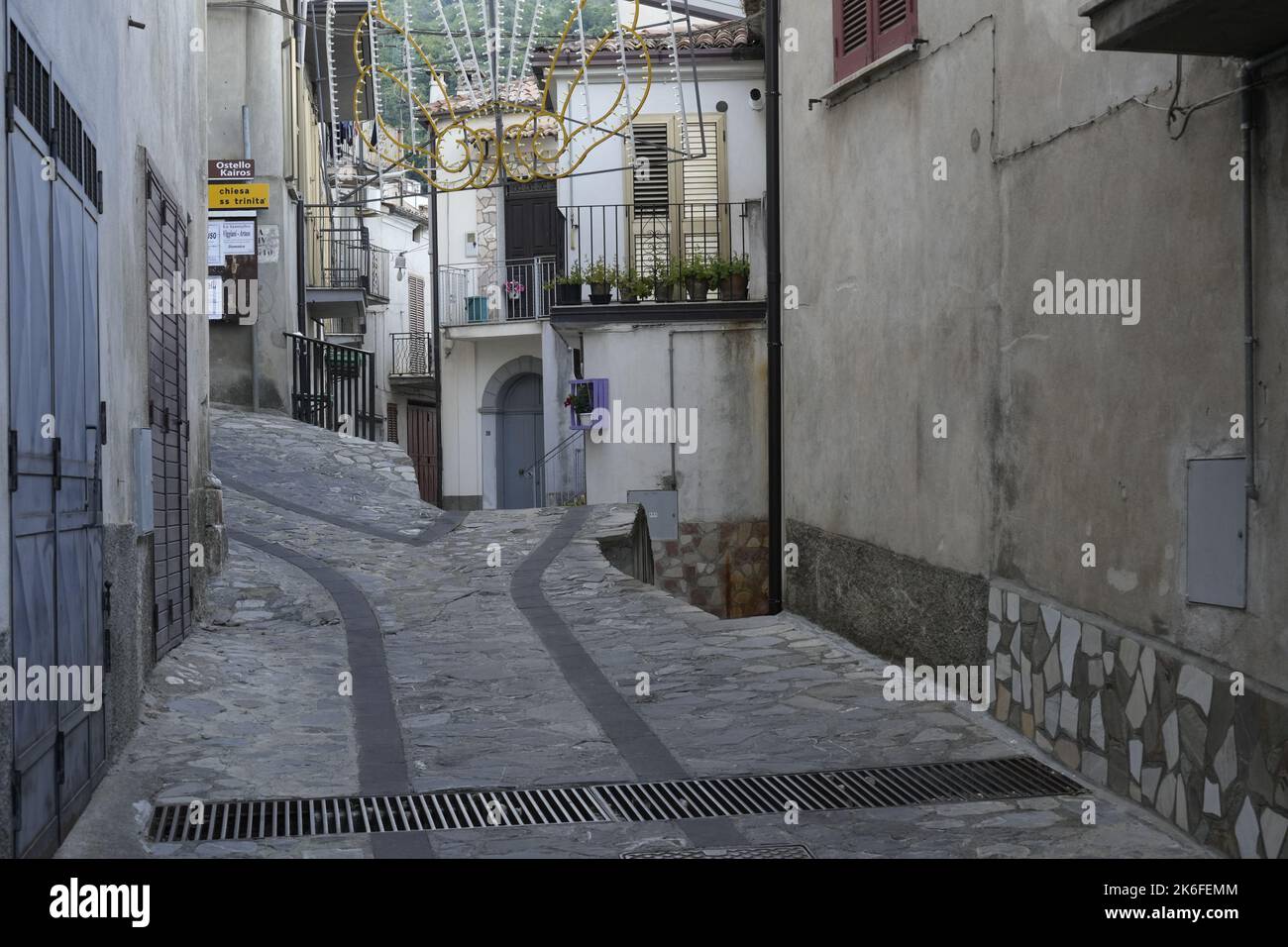 The photos represent what is today and what was San Donato di Ninea. An