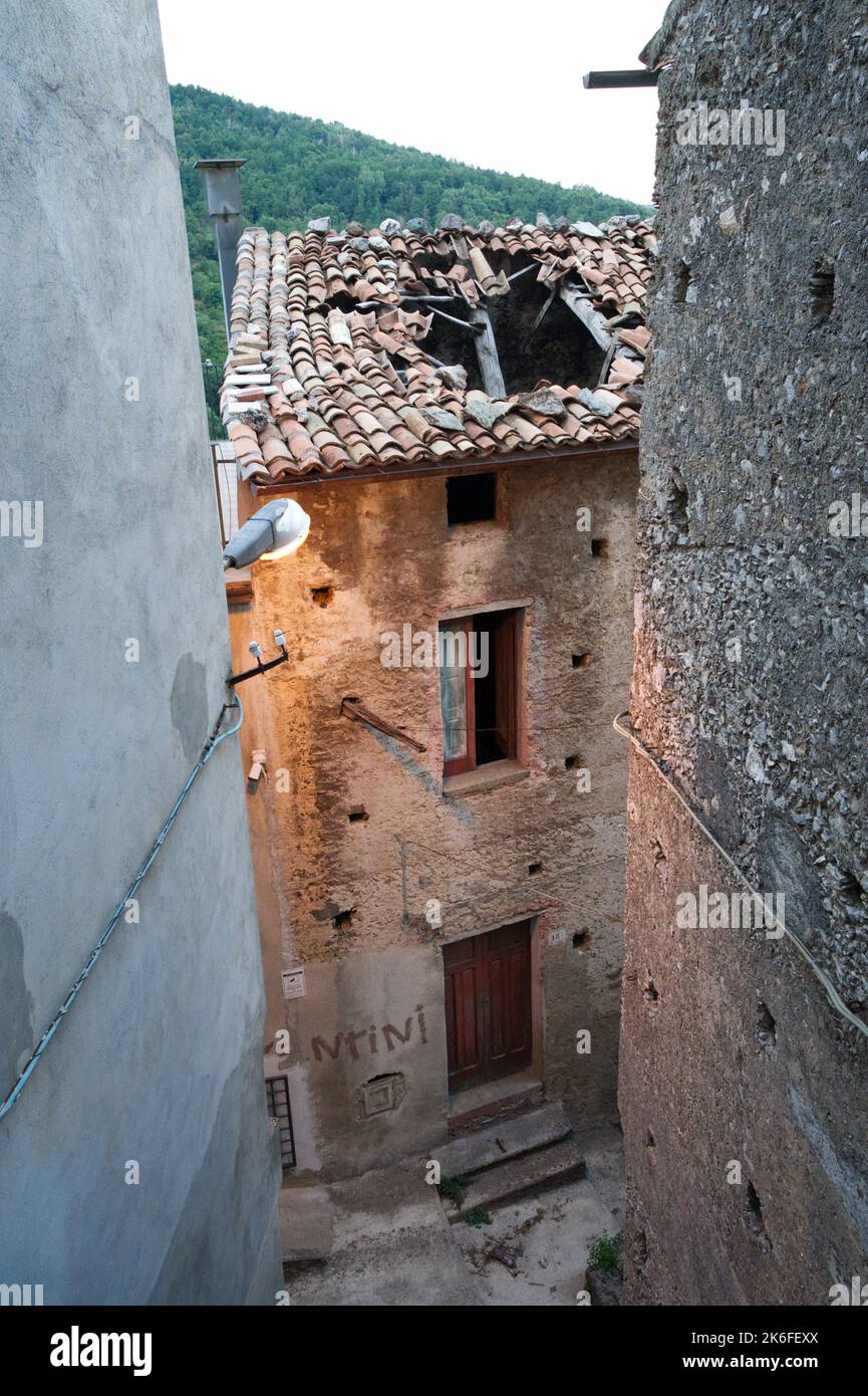 The photos represent what is today and what was San Donato di Ninea. An
