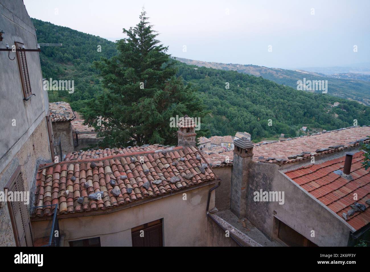 The photos represent what is today and what was San Donato di Ninea. An
